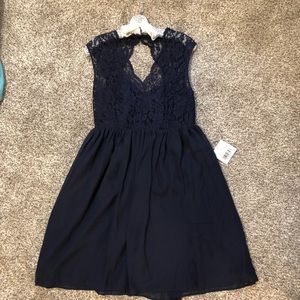 NWT Tevolio Short Chiffon Lacy Formal Dress Size12